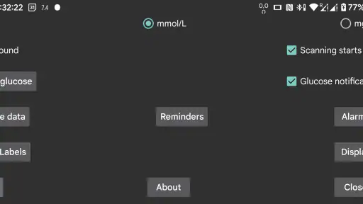 Juggluco screenshot