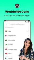 JusCall -Globala telefonsamtal screenshot