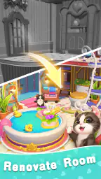 Kitten Match 3D screenshot