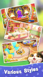 Kitten Match 3D screenshot