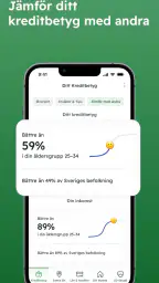 Kreddy - se ditt kreditbetyg screenshot