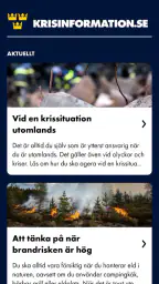 Krisinformation.se screenshot