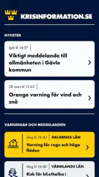 Krisinformation.se screenshot