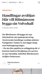 Kristianstadsbladet screenshot