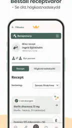 Kronans Apotek – Mina recept screenshot