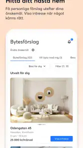 Lägenhetsbyte.se screenshot