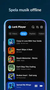 Lark Player: Musikspelare, MP3 screenshot