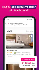 lastminute.com: flyg+hotell screenshot