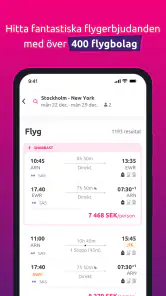 lastminute.com: flyg+hotell screenshot