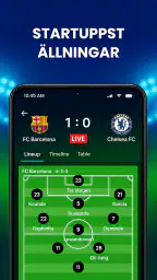 Live Fotbollsresultat screenshot