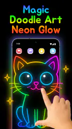 Magic Doodle Art - Neon Glow screenshot