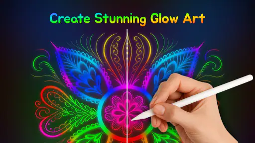 Magic Doodle Art - Neon Glow screenshot