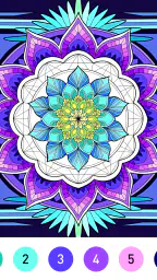 Mandala Color by Number Book screenshot