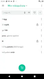 Matlistan - smart inköpslista screenshot
