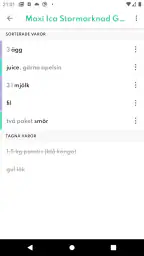 Matlistan - smart inköpslista screenshot