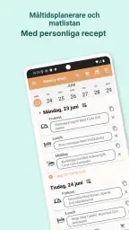 Matplanering & Inköpslista screenshot