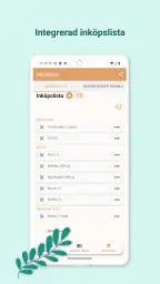 Matplanering & Inköpslista screenshot