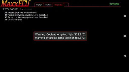 MaxxECU MDash screenshot