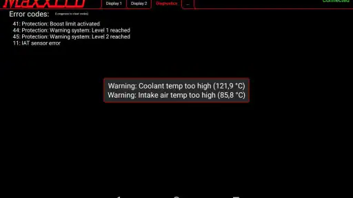 MaxxECU MDash screenshot