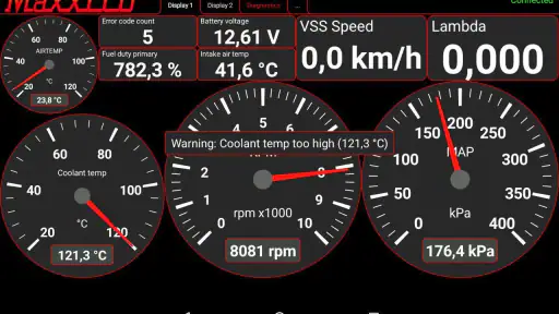 MaxxECU MDash screenshot