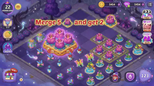 Merge Witches: Magic Puzzle screenshot