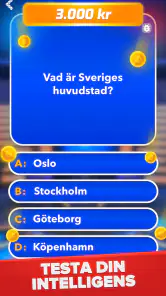Miljonär - Svensk Quiz screenshot