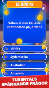 Miljonär - Svensk Quiz screenshot