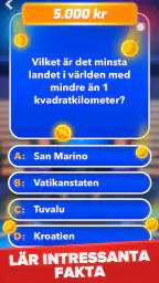Miljonär - Svensk Quiz screenshot