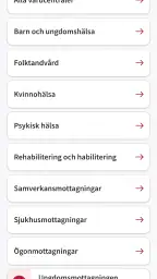 Min vård Region Jönköpings län screenshot