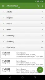 Mina Anteckningar screenshot