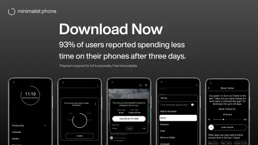 minimalist phone® Screen Time screenshot