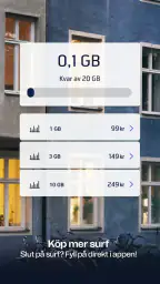 Mitt Telenor, Sverige screenshot