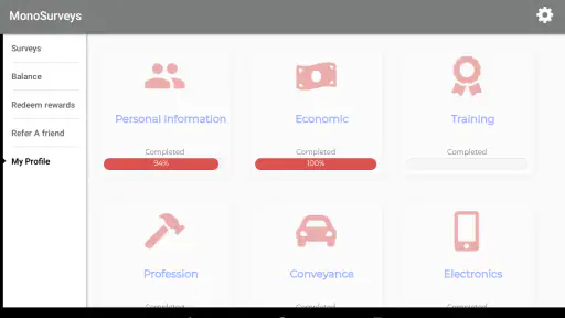 MonoSurveys screenshot