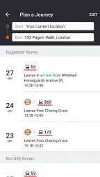 Moovit: Buss och Tåg Tidtabell screenshot
