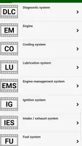MotorData OBD2 ELM car scanner screenshot