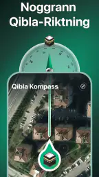 Muslim: Bönetider, Qibla screenshot
