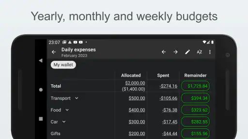 My Expenses screenshot