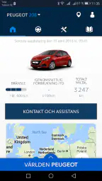 MYPEUGEOT APP screenshot