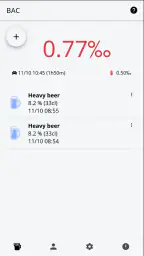 MyPromille - Alkoholräknare screenshot