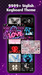 Neon Love Keyboard screenshot