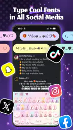 Neon Love Keyboard screenshot