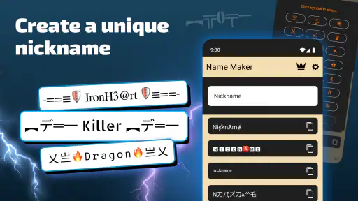Nickname Maker: Gamer names screenshot