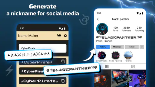 Nickname Maker: Gamer names screenshot