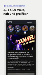 NZZ Nachrichten screenshot