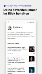 NZZ Nachrichten screenshot
