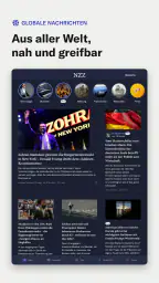 NZZ Nachrichten screenshot