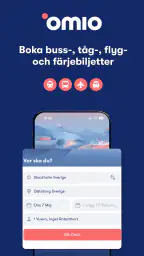 Omio: SJ Tåg, Buss, Resor App screenshot