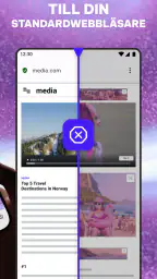 Opera webbläsare med AI screenshot