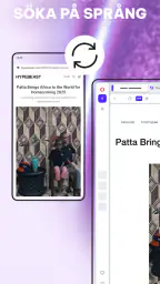 Opera webbläsare med AI screenshot