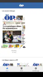 Östersunds-Posten e-tidning screenshot